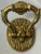1970s Solid Brass Lion Head Door Pull For Sale - Image 4 of 8