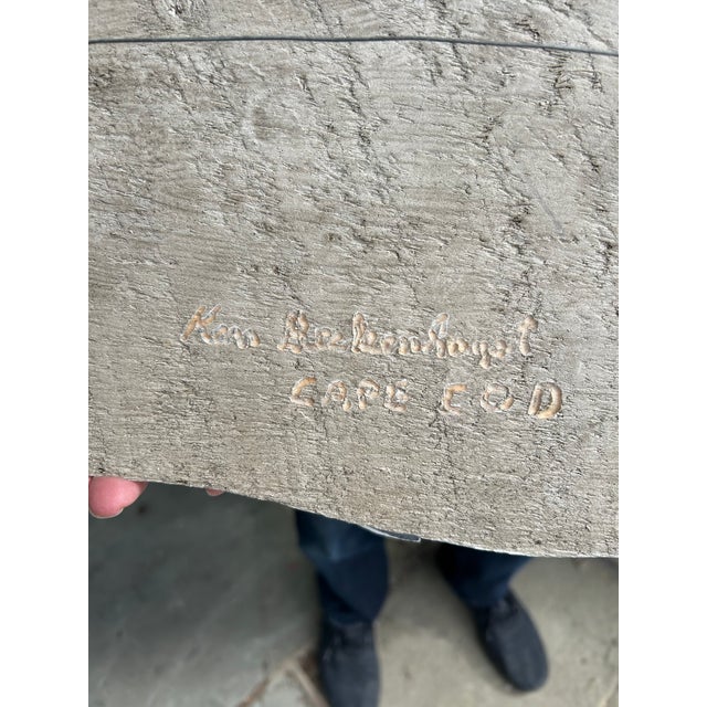 Large Hand Carved & Painted Wall Sculpture of a Whale For Sale - Image 12 of 13