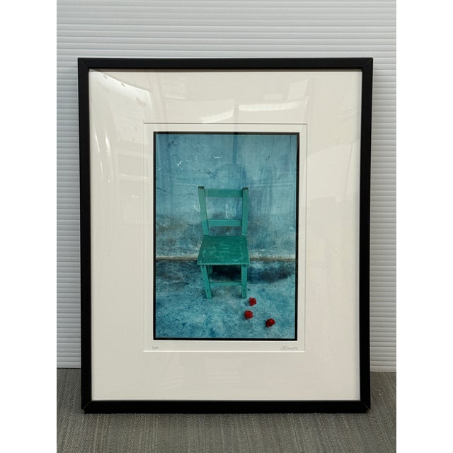 Jeffrey Becon "Green Chair With Hibiscus", Signed + Numbered 18/25 For Sale - Image 4 of 12