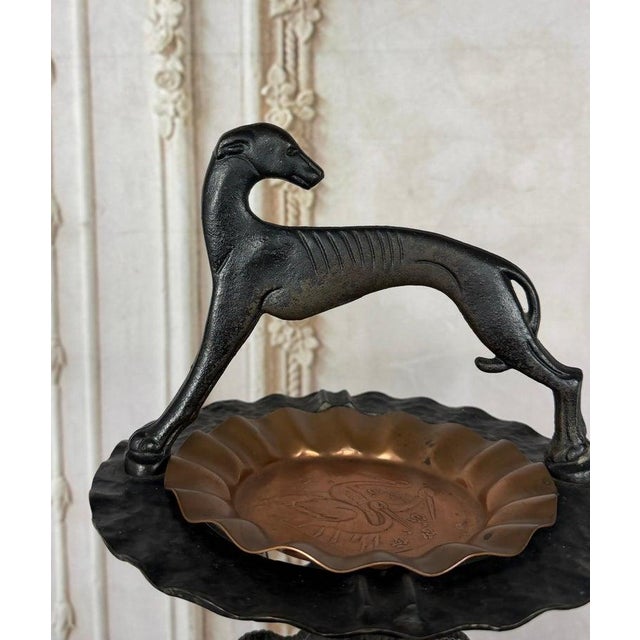 Art Deco French Art Deco Whippet Smoking Stand, Cast Iron, Circa 1925-1930 For Sale - Image 3 of 14