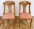 French Vintage Carved Wood Fan Back Chair - Price Per Chair For Sale - Image 3 of 12