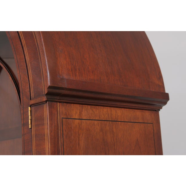 Baker Historic Charleston Dome Top Mahogany China Cabinet For Sale - Image 13 of 18