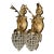 20thC French Louis XVI Gilt Bronze Deer Wall Lamps / Sconces - Pair For Sale