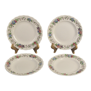 Vintage Spode Copeland England Felicity Floral Pattern 9'' Plates - Set of Four