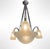 Art Deco Chandelier in Nickel-Plated Bronze by Georges Leleu Jehel, 1930 For Sale - Image 4 of 18