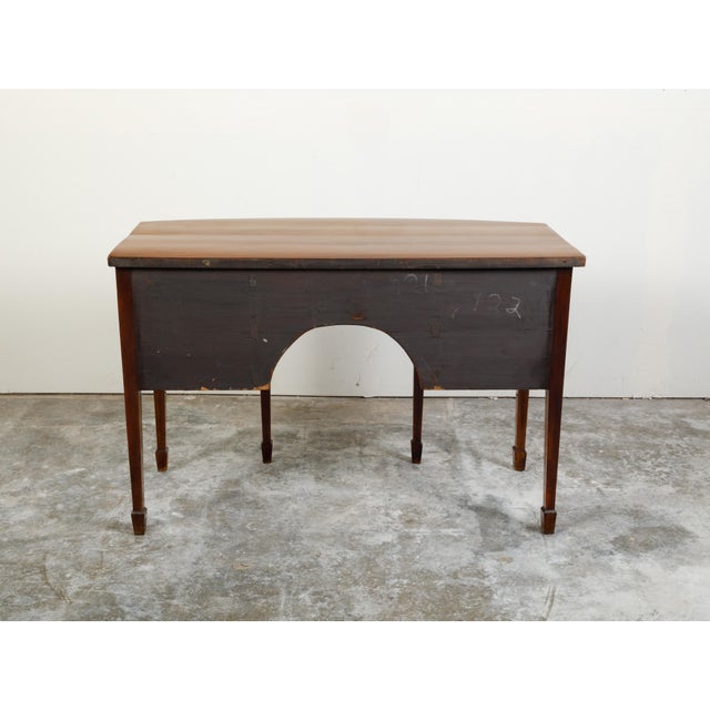 Brown English Georgian Period 1820s Mahogany Five-Drawer Sideboard with Tapered Legs For Sale - Image 8 of 11