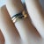 Gold Cartier Vintage Trinity Tri Color 3 Millimeter Each Band 18 Karat Gold Ring Size 5 For Sale - Image 8 of 9