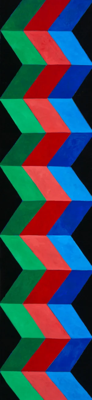 "Disequilibrium #6" 6ft Tall Abstract Oil Painting by Mary Alice Copp -