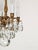 Antique 4 Arm 4 Light Glowing Graceful Brass Cut Lead Glass Crystal Chandelier ~ 4 Available For Sale In South Bend - Image 6 of 11