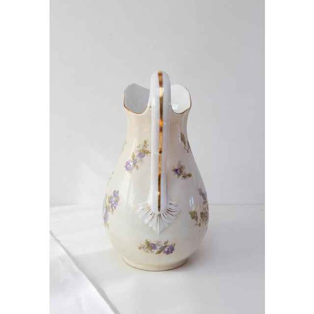 Large 19th Century French Porcelain Ewer, Paris For Sale - Image 5 of 9