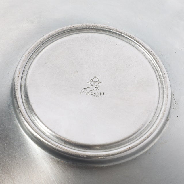 1930s Art Deco Chrome Cocktail Ball and Olympia Saucer by Russel Wright for Chase For Sale - Image 11 of 12