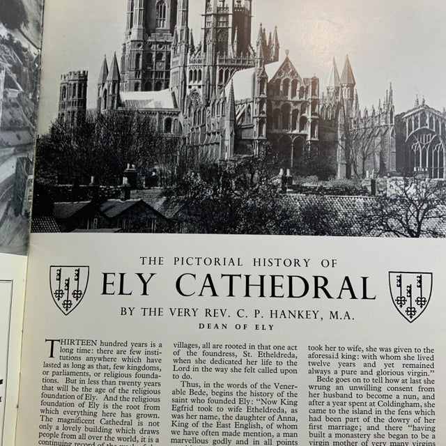 1965 Ely Cathedral Pictorial History Book For Sale - Image 4 of 8