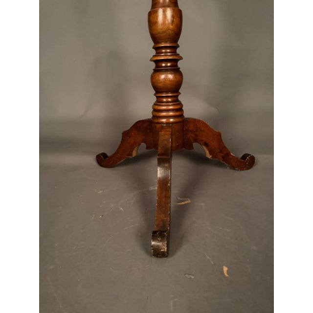19th Century Italian Walnut Hall Tree / Rotating Coat Rack From Piedmont, Circa 1830 For Sale - Image 10 of 13
