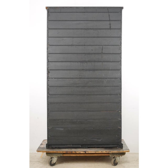 Antique 48 Drawer Oak Office Storage Cabinet For Sale - Image 12 of 12