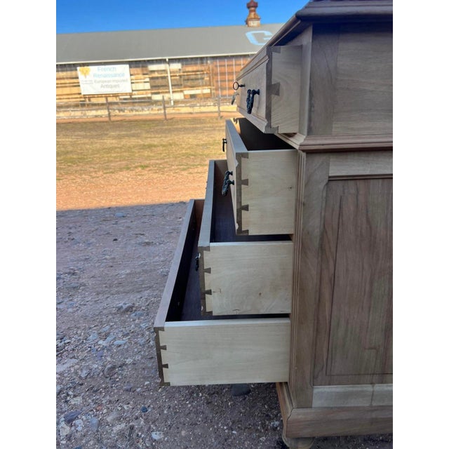 19th Century Louis XVI Marble Top Bleached Chest of Drawer / Commodes For Sale - Image 11 of 12