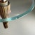 1950s Mid-Century Modern Italian Chandelier in Glass and Green Metal, 1950s For Sale - Image 5 of 16