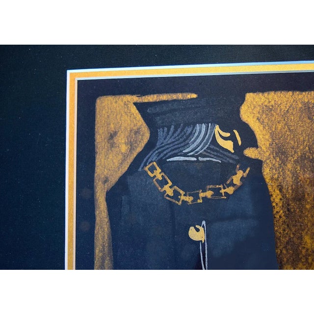 Gold Original Framed Paintings of Characters From the Opera Simon Boccanegra by Giuseppe Verdi For Sale - Image 8 of 11