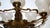 Gold Antique French Brass and Glass Chandelier from Unbekannt, 1920s For Sale - Image 8 of 10