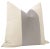 Contemporary 22" Dove Grey Mohair Panel + Linen Pillows - a Pair For Sale - Image 3 of 6
