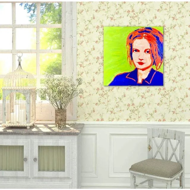 2020s Modern Narratives Collection — Pop Art Portrait (Original Oil on Canvas) For Sale - Image 5 of 12