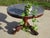 Wood Restoration Pedestal Table with Rotating Marble Top For Sale - Image 7 of 18