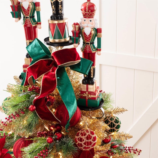 Kenneth Ludwig Chicago Metal Triple Tree Topper Platform 36"H For Sale - Image 4 of 4