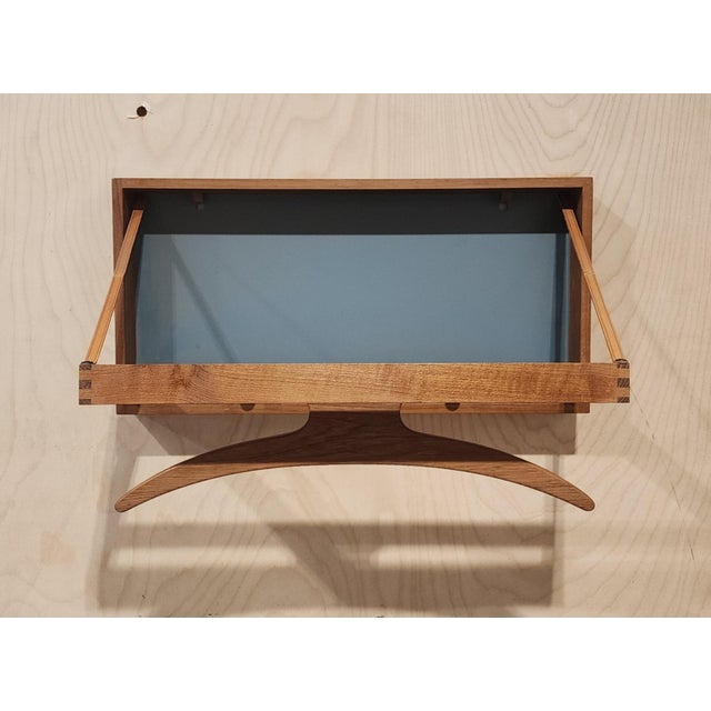 Wood Mid 20th Century Danish Wall Mount Folding Valet by Adam Hoff and Poul Østergaard For Sale - Image 7 of 13