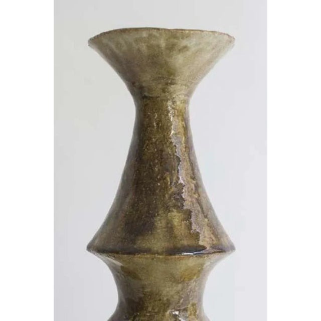Contemporary Isolated n.28 Stoneware Vase by Raquel Vidal and Pedro Paz For Sale - Image 3 of 6