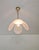 1970s Mid-Century Modern Pendant Lamp in Opaque Satin Glass and Gilt Metal, Italy, 1970s For Sale - Image 5 of 18