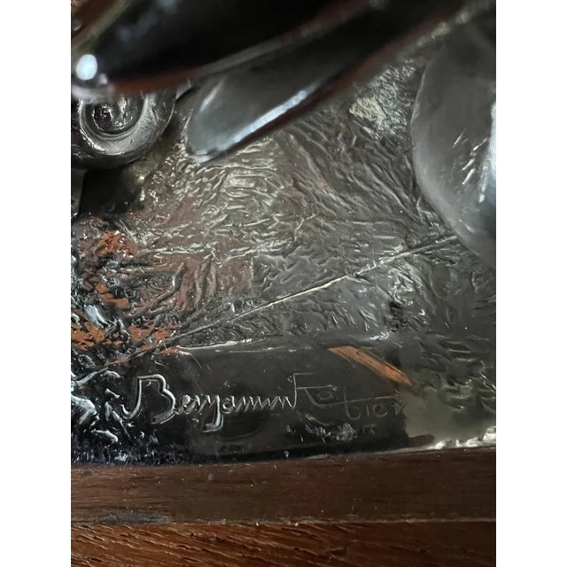 Art Deco Benjamin Rabier Chrome on Wooden Plate Cocktail Set, 1930s For Sale - Image 10 of 12