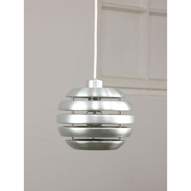 Vintage Italian Aluminum Beehive Pendant Lamp, 1980s For Sale - Image 12 of 18