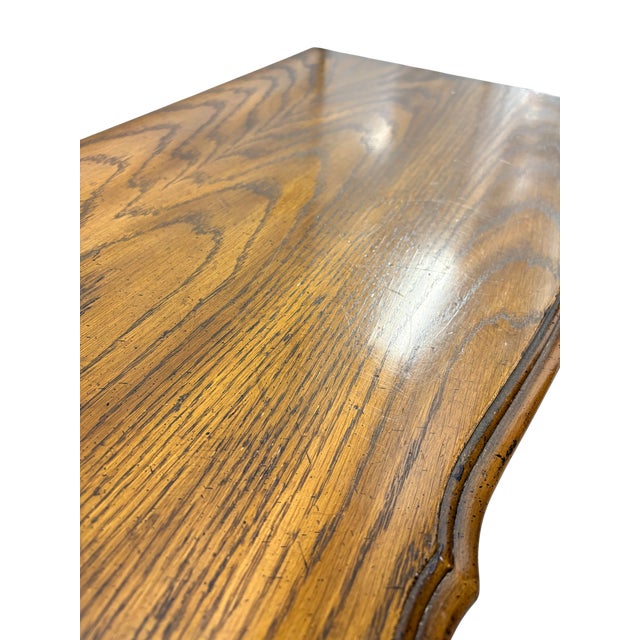 Late 20th Century Drexel Chatillon Collection Louis XV French County Style Oak Nightstands - A Pair For Sale - Image 11 of 14