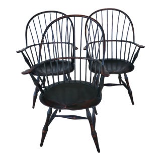 Two Early American Style Windsor Chairs For Sale