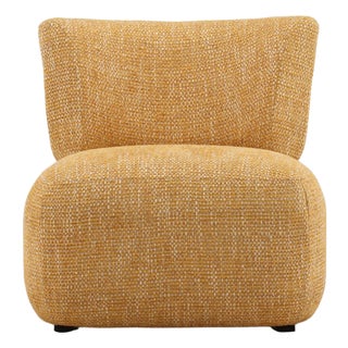 Modern Ochre Contour Lounge Chair For Sale