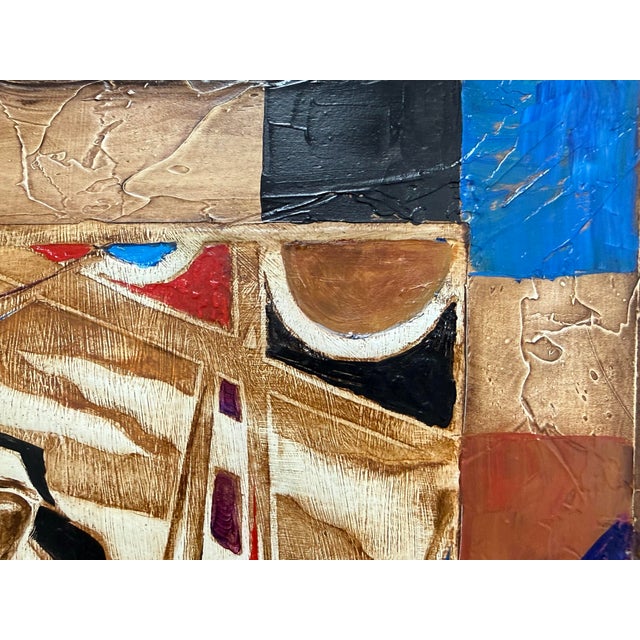 Textile Circa 2003 Joseph Palermo "The Jazz Player" Original Artwork For Sale - Image 7 of 12