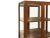 Chinese Vintage Solid Wood Brown Glass Display Bookcase Curio Cabinet For Sale - Image 10 of 10