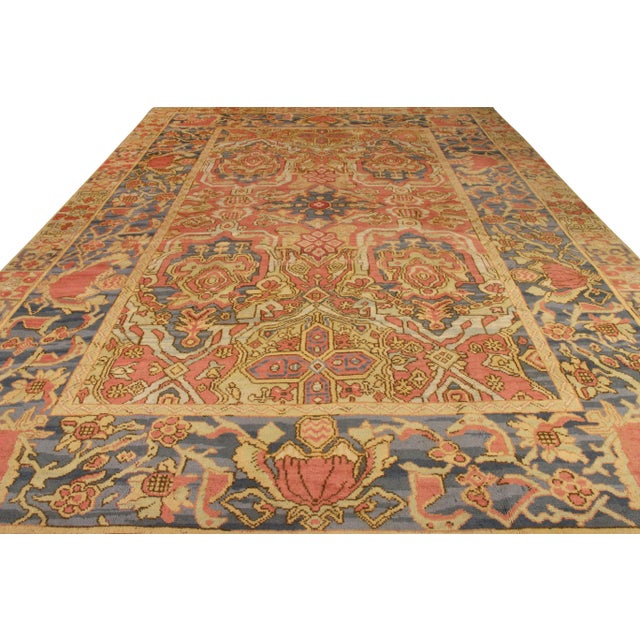 Hand knotted in wool, this very special Arts & Crafts 12x17 rug joins Rug & Kilim’s Antique & Vintage collection....