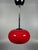 Red Space Age Glass Pendant Lamp, 1970s For Sale - Image 8 of 18