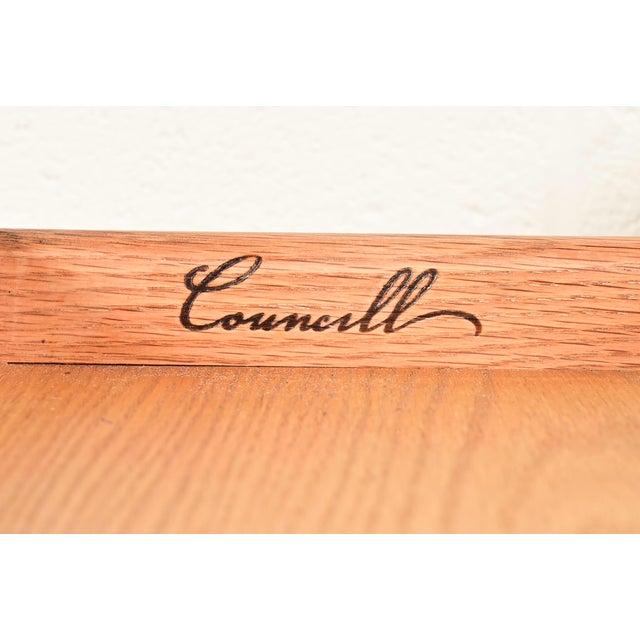 Brown Councill Modern Regency Dark Mahogany Writing Desk or Console Table For Sale - Image 8 of 13