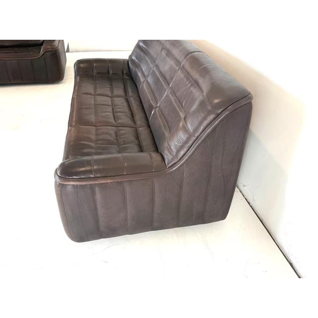 Brown DS 84 Neck Leather Sofa from de Sede, Set of 2 For Sale - Image 8 of 18