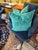 Green Green Sheared Velvet-Blend Pillow With New Insert For Sale - Image 8 of 8