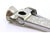 Silver Plated Cigar Cutter with Engraved Wreaths and Steel Interior For Sale - Image 5 of 8