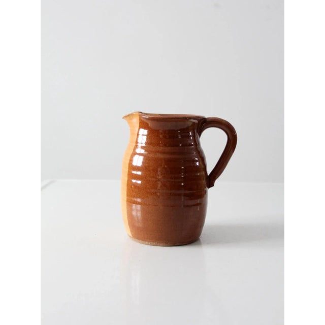 Vintage Studio Pottery Pitcher For Sale - Image 4 of 13