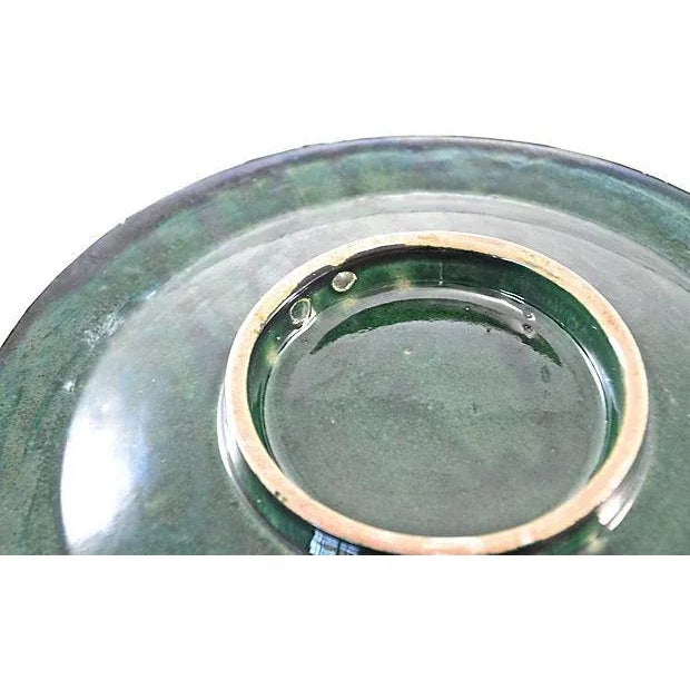 Silver & Emerald Moroccan Bowl For Sale - Image 4 of 5