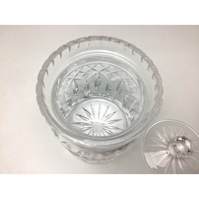 Waterford Vintage Waterford Crystal Biscuit Barrel Lismore Pattern Storage Jar With Lid For Sale - Image 4 of 7