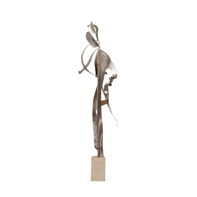 2000 - 2009 'Father's Walk', Metal & Stone Modern Sculpture For Sale - Image 5 of 5