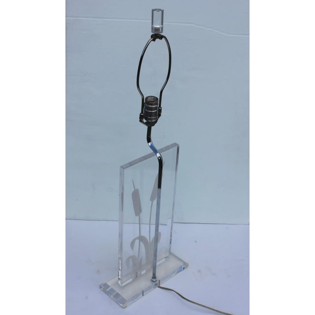 1970s Italian Lucite Table Lamps - a Pair For Sale - Image 11 of 12