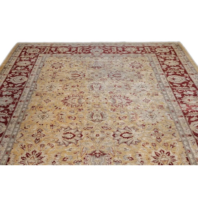 Peshawar Rug 8'11'' X 12'1'' For Sale - Image 4 of 12