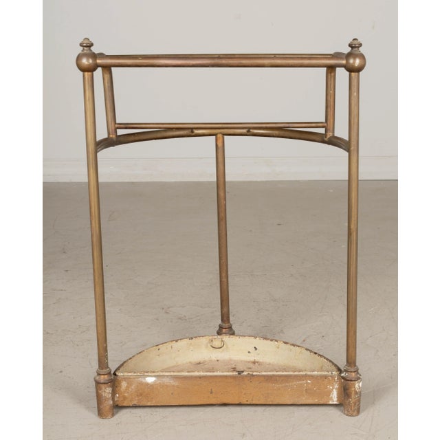 19th Century French Brass and Cast Iron Umbrella Stand For Sale In Orlando - Image 6 of 9