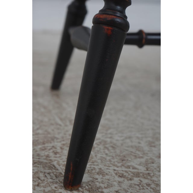 Black Set of 8 Sack Back Windsor Dining Room Chairs For Sale - Image 8 of 18